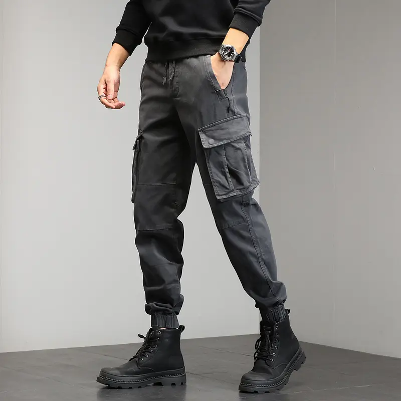 Herren Utility-Joggerhose mit sculpted Kniepaneelen, verstärkten Cargotaschen und elastischem Komfortbund Drune