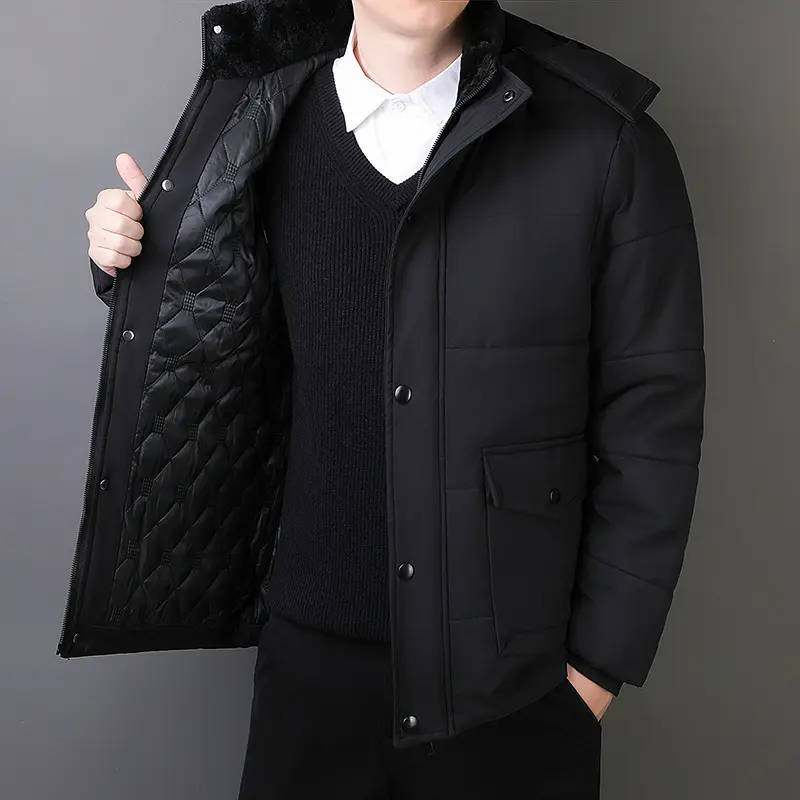 Herren Wärmeisolierte Winterjacke mit Kapuze