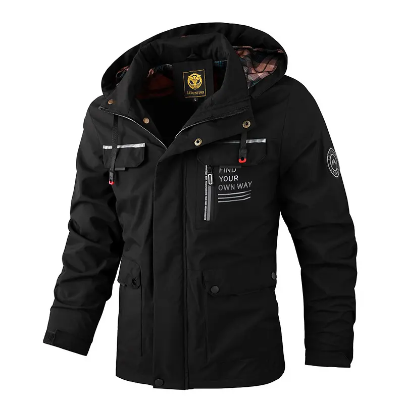 Herren Wasserfeste Outdoor-Jacke mit mehreren Taschen Drune