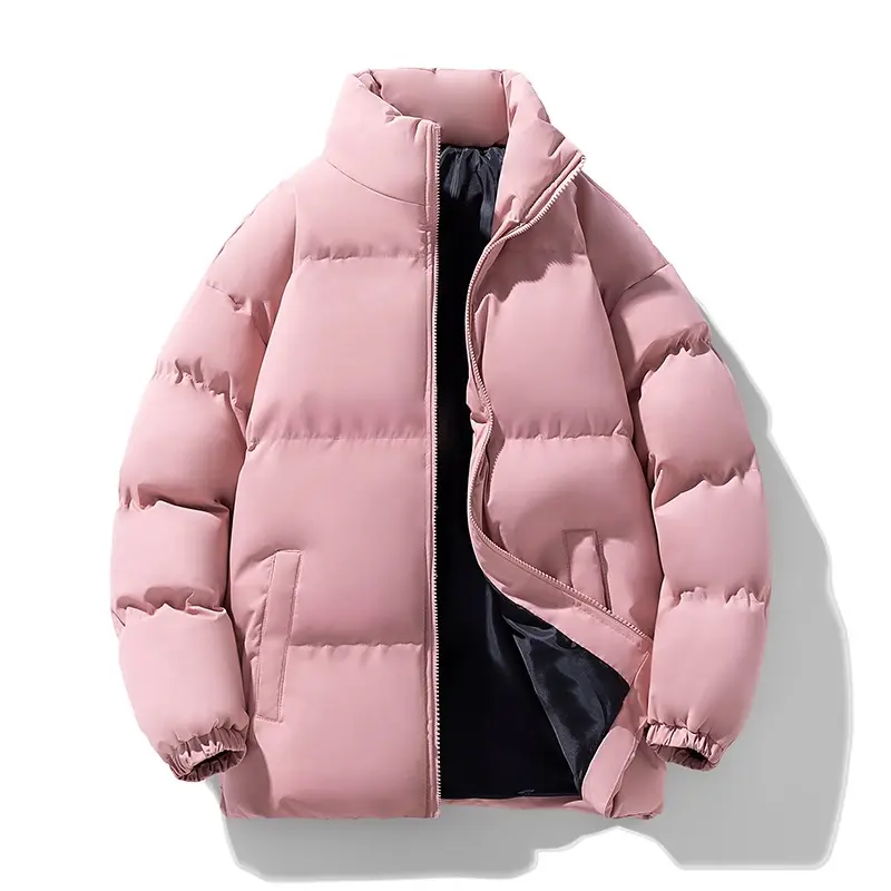 Herren Wattierte Puffer‑Übergangsjacke mit Stehkragen, Reißverschluss & Elastbündchen Drune