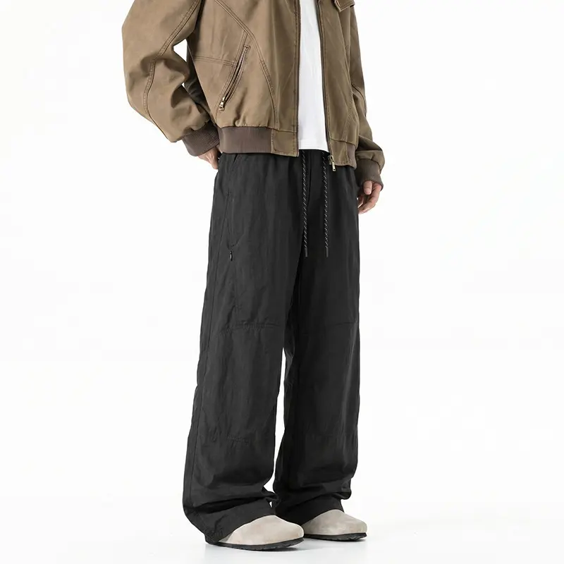 Herren Weite Baggy‑Hose mit Tunnelzugbund und Paneel‑Konstruktion Drune