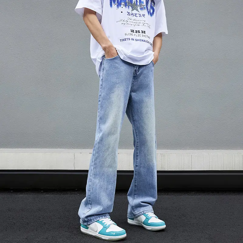 Herren Weitgeschnittene Denim-Jeans Drune