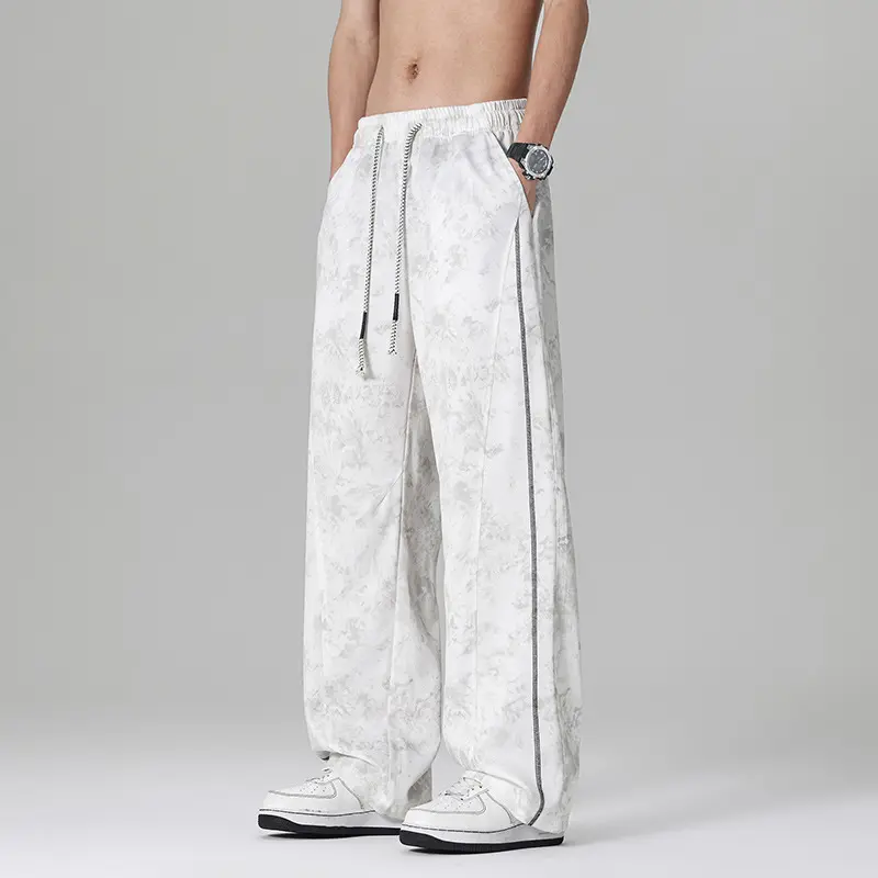 Herren Weitgeschnittene Sporthose mit elastischem Bund und seitlichen Taschen
