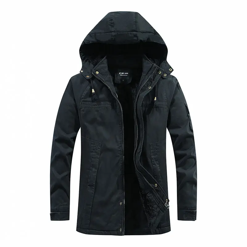 Herren Wetterfeste Outdoor-Jacke mit Fleecefutter Drune