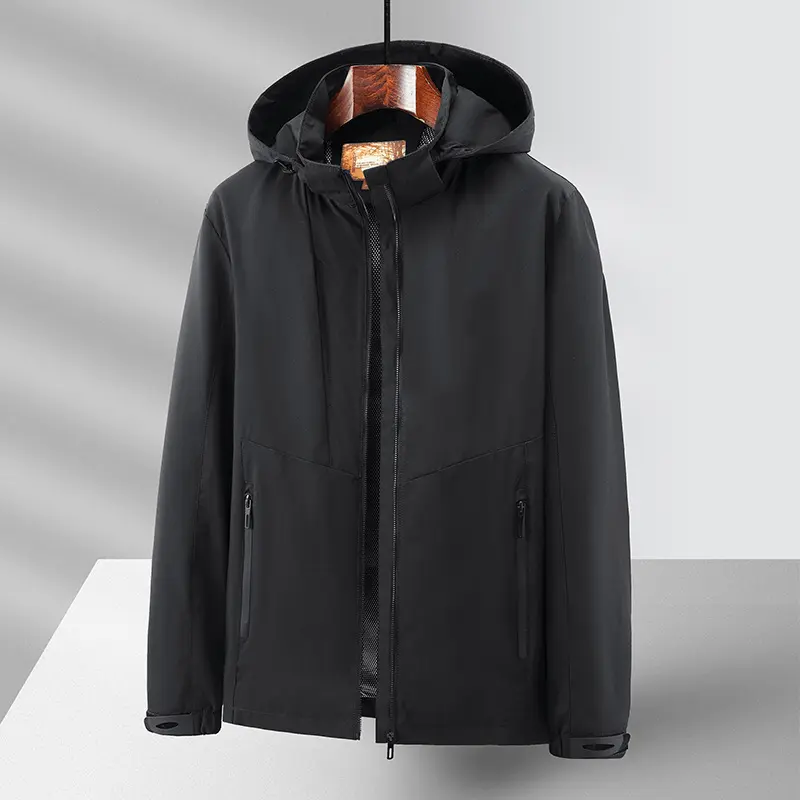 Herren Wetterfeste Outdoorjacke mit praktischer Kapuze Drune
