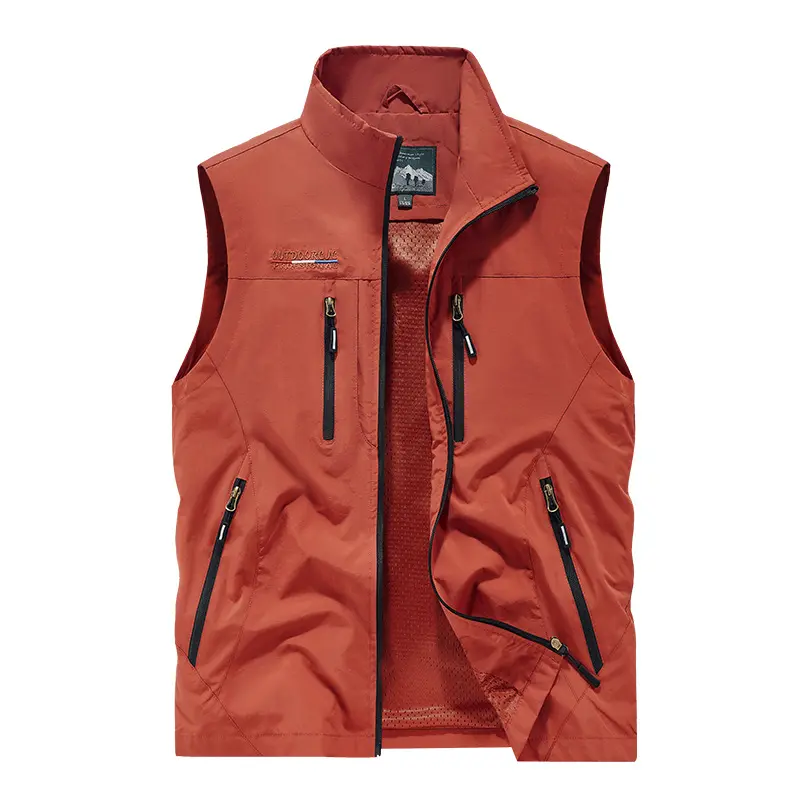 Herren Wind- und wasserabweisende Outdoor-Softshell-Weste mit Reißverschluss & Multi-Taschen Drune