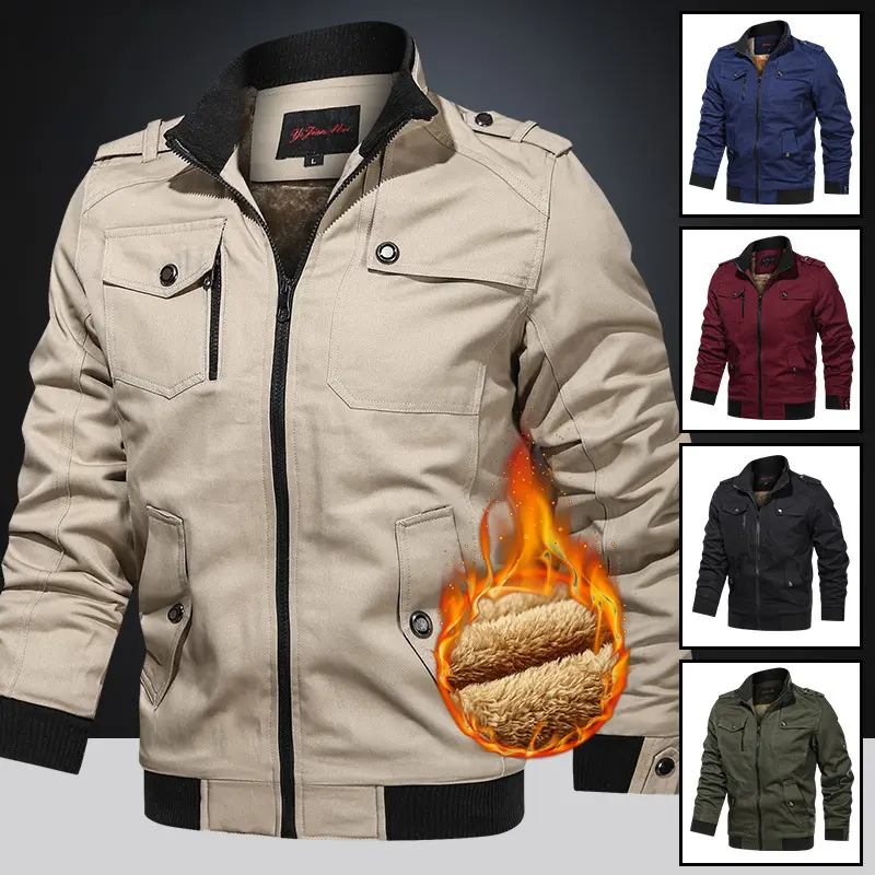 Herren Winterjacke mit Fleece-Futter Drune