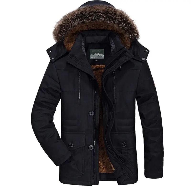 Herren Winterjacke mit Fleece-Futter Drune