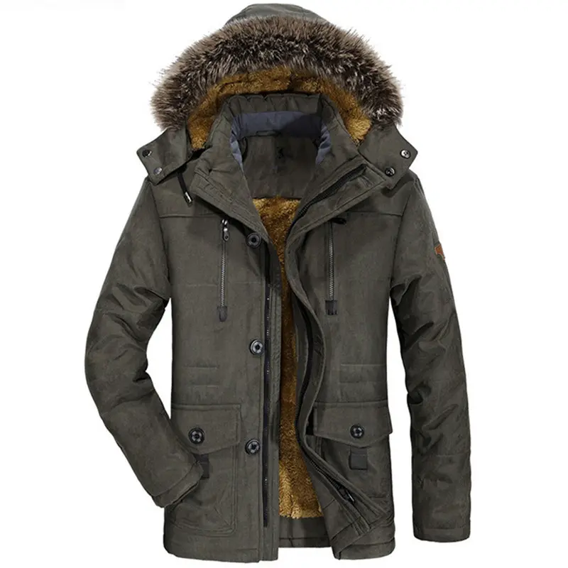 Herren Winterparka mit Fleecefutter Drune