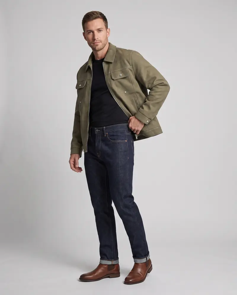 Herrenmode Overshirt Jacke Drune