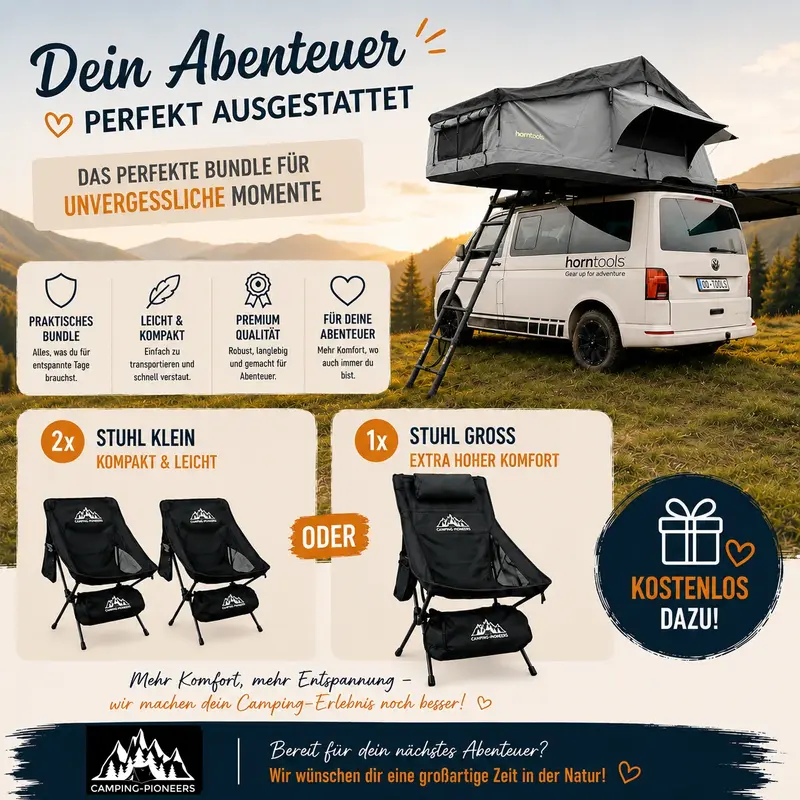 Horntools Dachzelt Elements Gen II Bundle *Gratis Campingstühle bei Kauf*