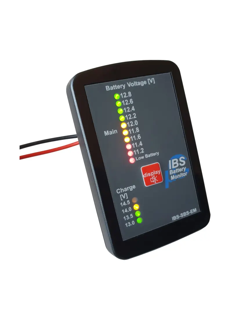 IBS Einzelbatteriemonitor für 12V Fzg.- oder Zusatzbatterie