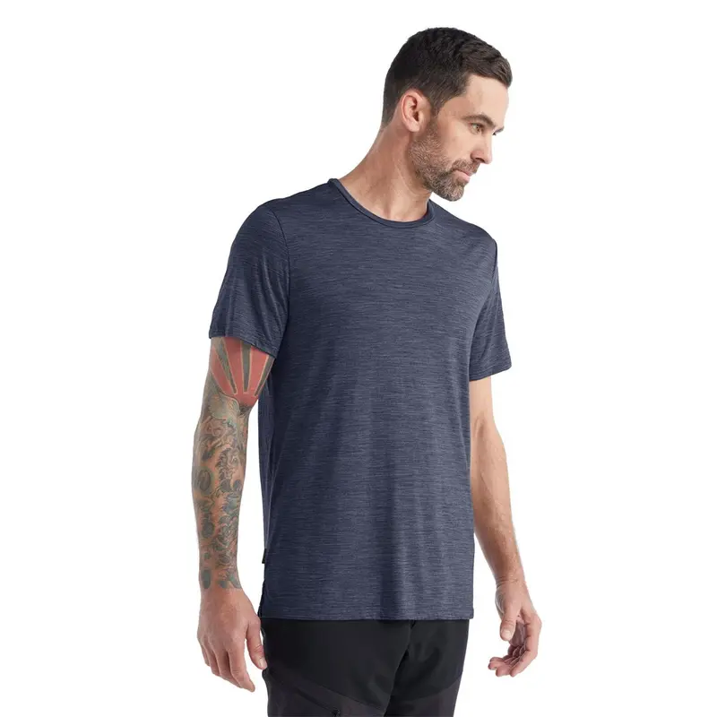 Icebreaker Sphere II SS Tee midnight navy heather Herren Merino T-Shirt