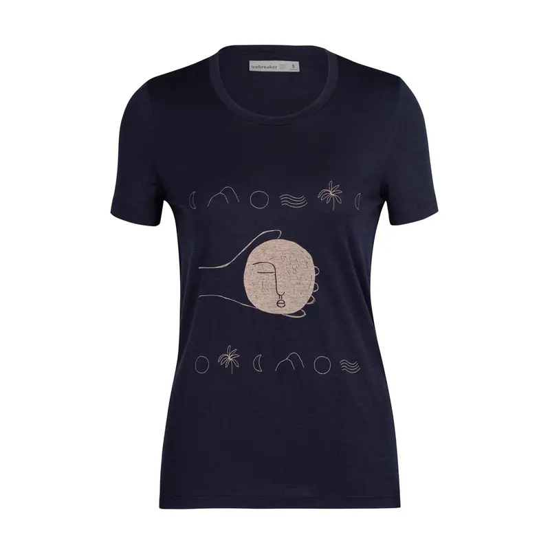 Icebreaker Tech Lite II SS Tee Moon Sonnet midnight navy Damen T-Shirt