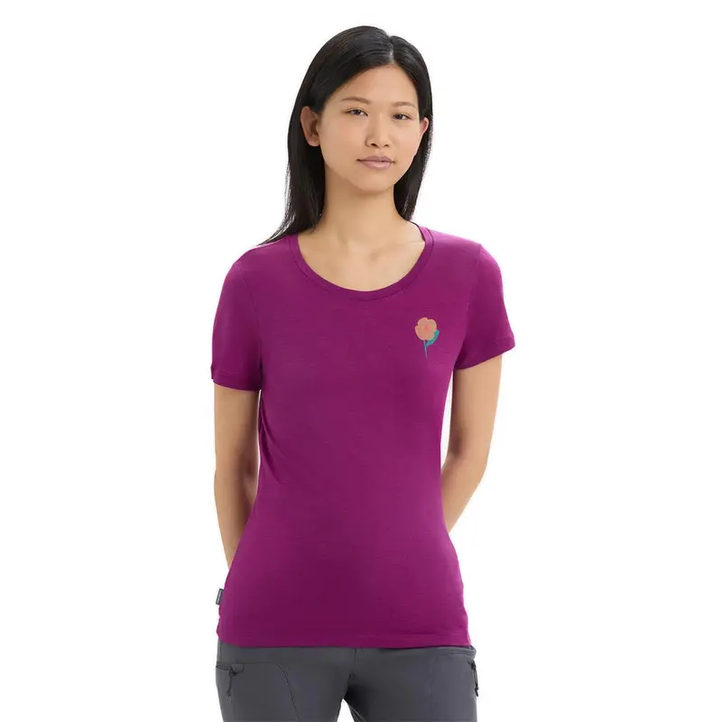 Icebreaker W Tech Lite II SS Tee Springtime Flowers Damen T-Shirt