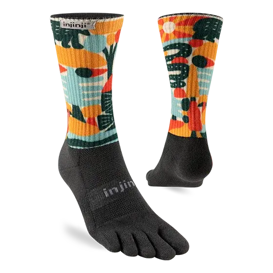 Injinji Trail Midweight Crew Artist Designed Laufsocken Herren