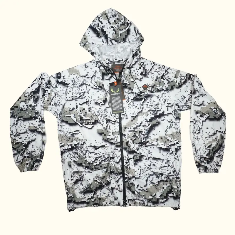Jacke / Hose Set Desolve Camo Weiß