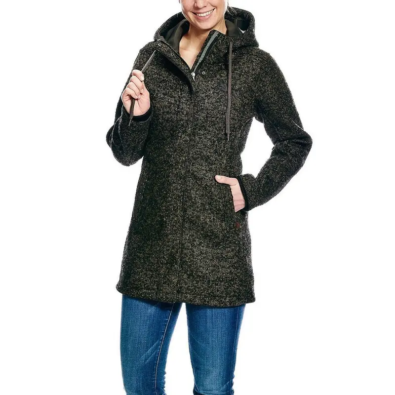 Jemma Coat Damen 40 Olive Jacke mit Kapuze