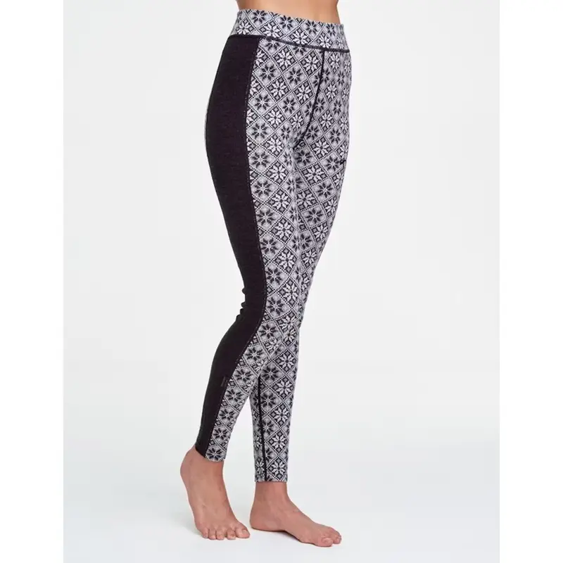 Kari Traa Rose High Waisted Baselayer Pants - 100% Merino Wool - Black