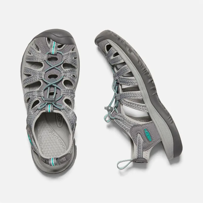 Keen Whisper Sandale für Damen medium grey/peacock green