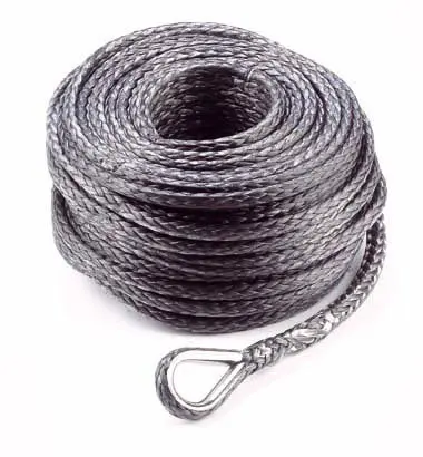 Kunststoffseil Dynatec, 50 m x 9 mm, MBK 90 kN, 1 Ende glatt & 1 eingepr. Kausche