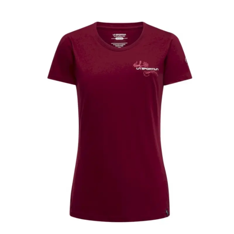La Sportiva Climb Flower T-Shirt W redwood/azalea