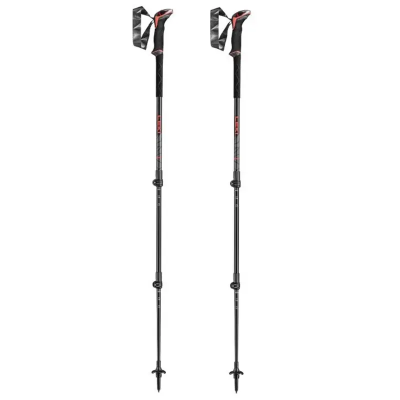 Leki Makalu bright red black dark anthracite