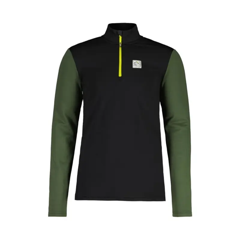 Maloja Herren CesarM. Multisport-Oberteil Deep Black Multi