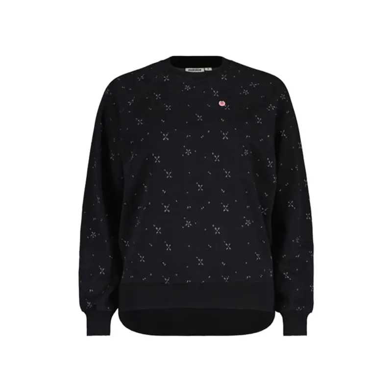 Maloja - PerdonigM. Sweatshirt Deep Black Leafflower