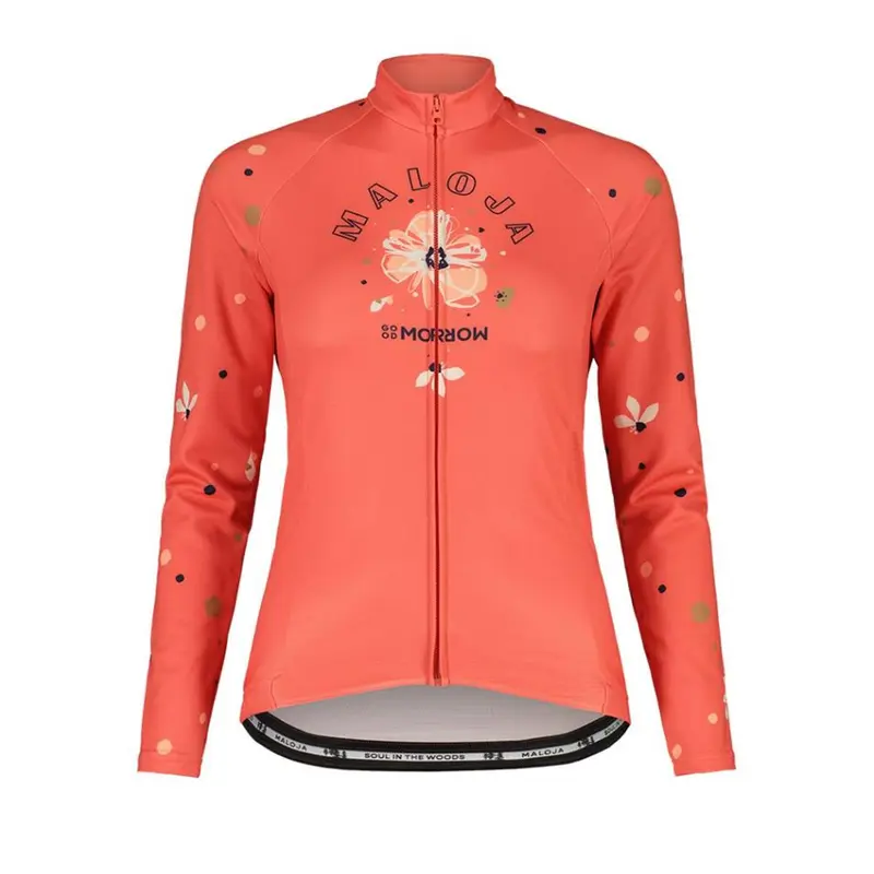 Maloja Tenno 1/1 Cycle Jacket cranberry Damen Radtrikot