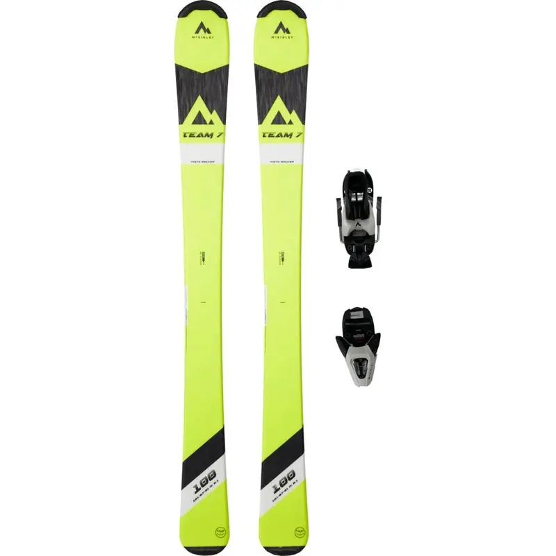 McKinley Kinder Ski Set Team 7 yellow 2025 2026 inklusive Bindung (geschraubt)