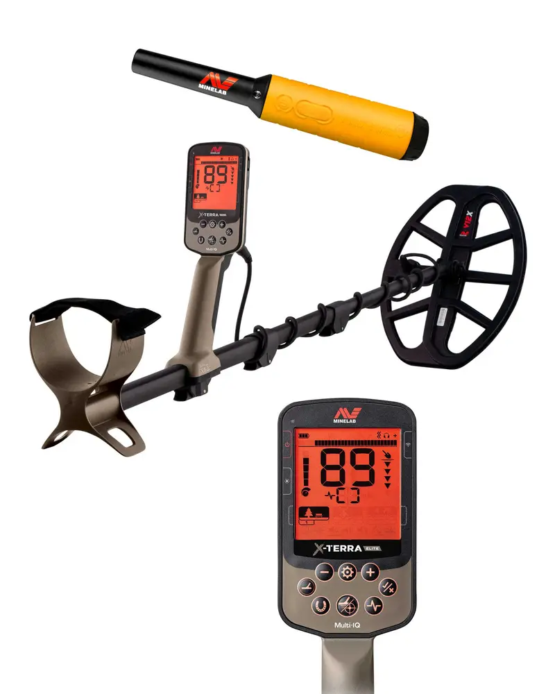 Minelab X-Terra Elite Metalldetektor mit GRATIS Pro-Find 35 Pinpointer