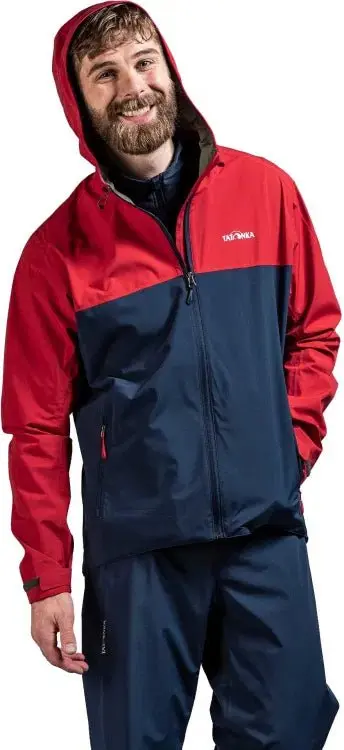 Morten Herren Bike Fahrradjacke Regenjacke L rot/blau