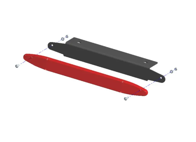 Muli-Rack 3. Bremsleuchte für HD, Vortex Querträger & Pioneer Plattformen