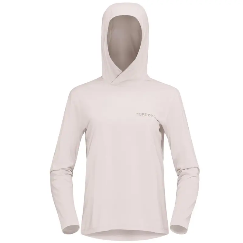 Norrona W Femund Tech Hood oatmeal Damen Longsleeve