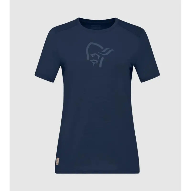 Norrøna Women's femund equaliser merino T- Shirt - indigo night