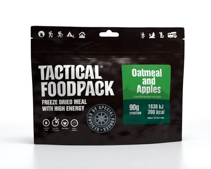 Oatmeal mit Apfelstücken - Frühstück