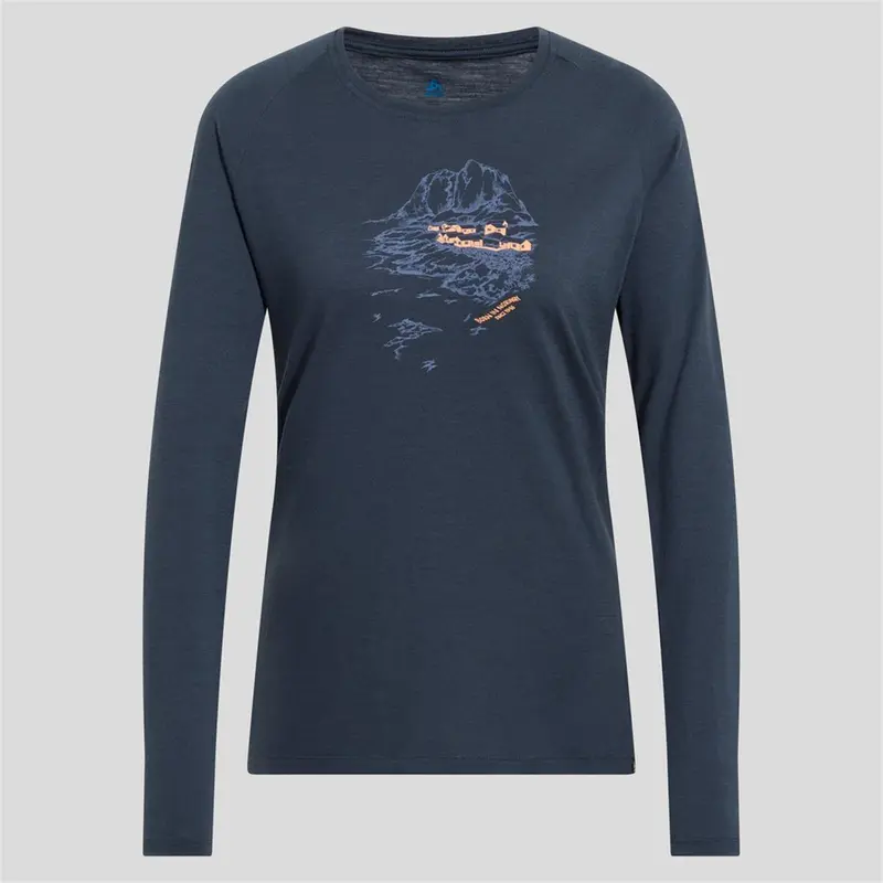 ODLO Ascent 365 Merino 200 Langarmshirt india ink