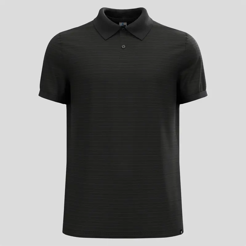 Odlo Ascent Poloshirt mit Naturfasern Herren black