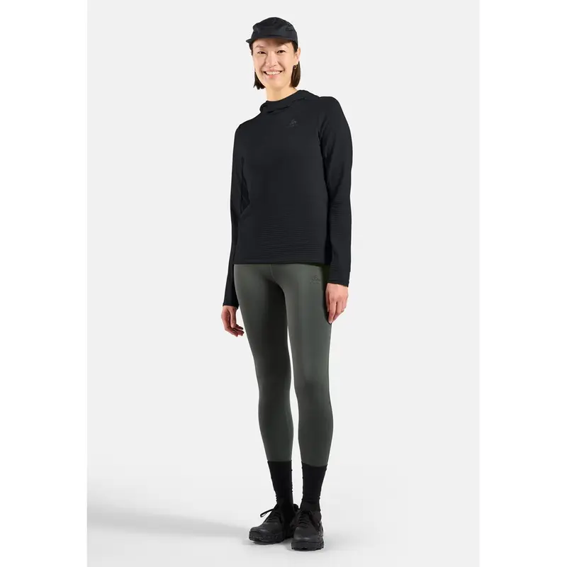 Odlo Damen Essentials Thermal Hoodie Schwarz