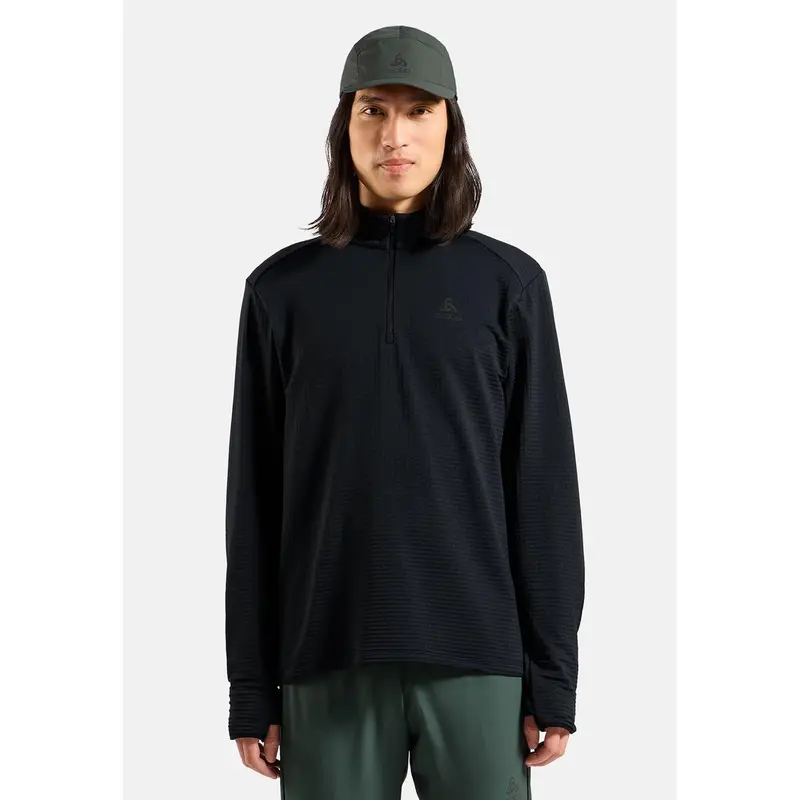 Odlo Herren Essentials Thermal 1/2 Zip Schwarz