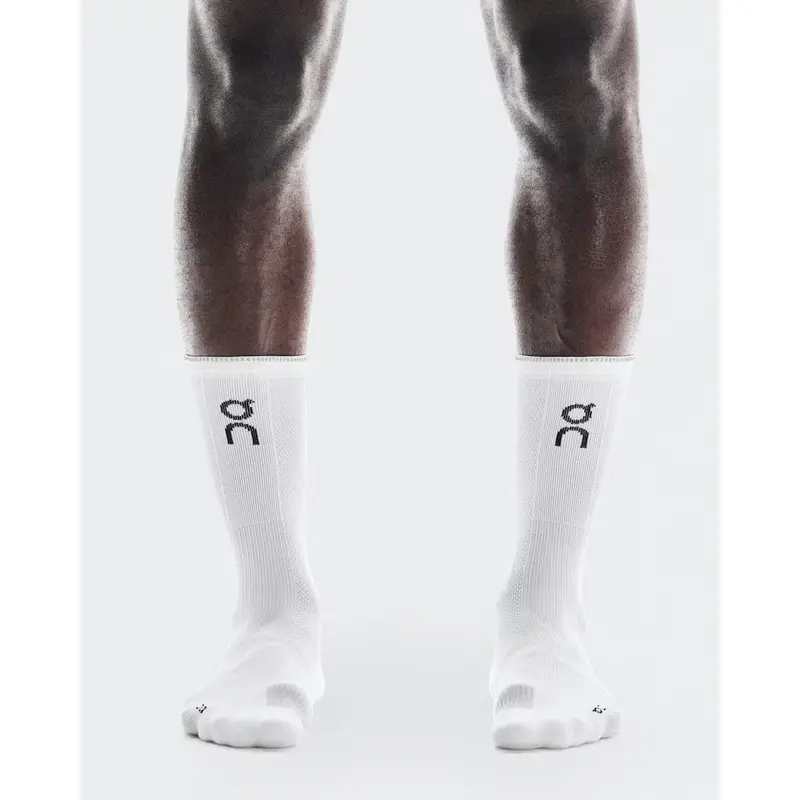 ON Performance Run Sock High White / Glacier