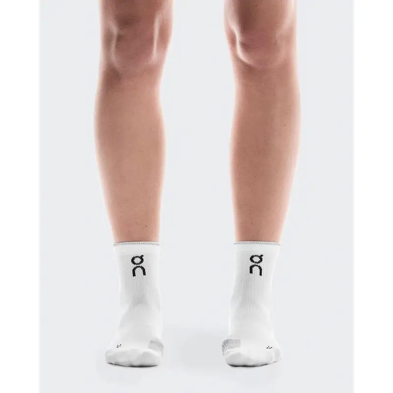 ON Performance Run Sock Mid White / Glacier