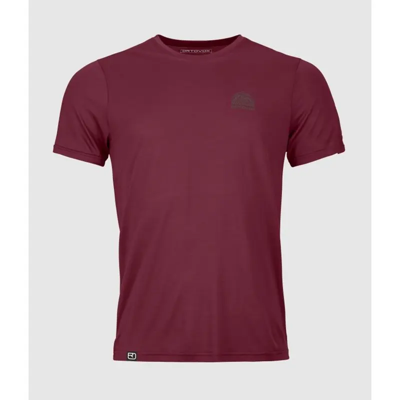 Ortovox 120 Cool Tec MTN Stripe TS M red malbec Herren T-Shirt