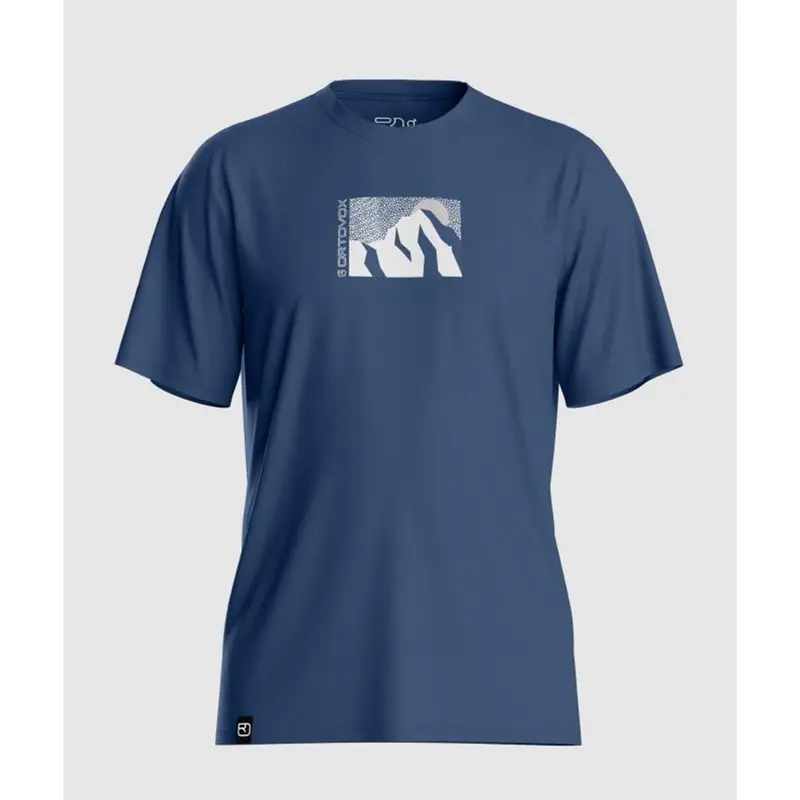 Ortovox 120 Cool Tec MTN Sun TS M blue nunatak Herren T-Shirt