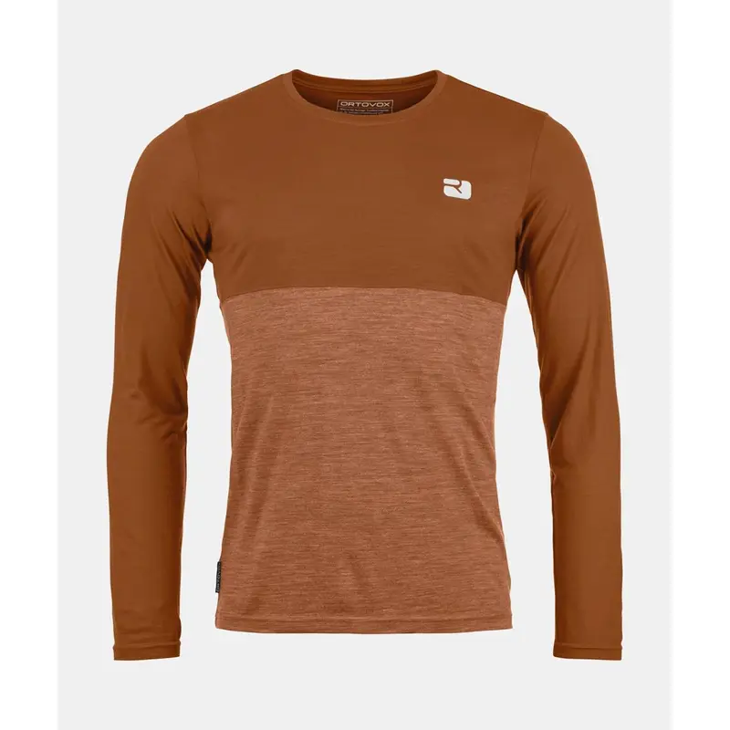 ORTOVOX 150 COOL LOGO LS M - bristle brown