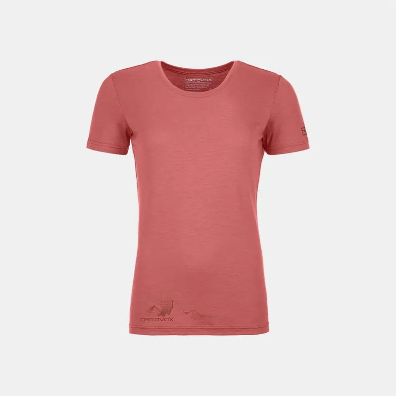 Ortovox 185 MERINO LOGO SPRAY TS W blush