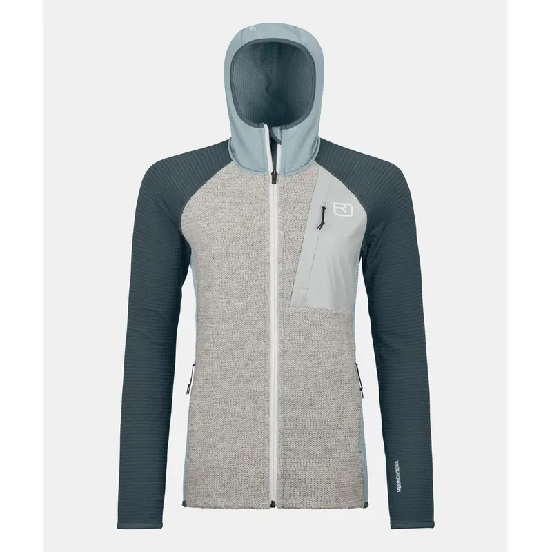 Ortovox Fleece GP Classic Knit Hoody Women glacier grey