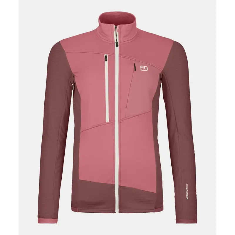 Ortovox Fleece Grid Jacket W mountain rose Damen Fleecejacke