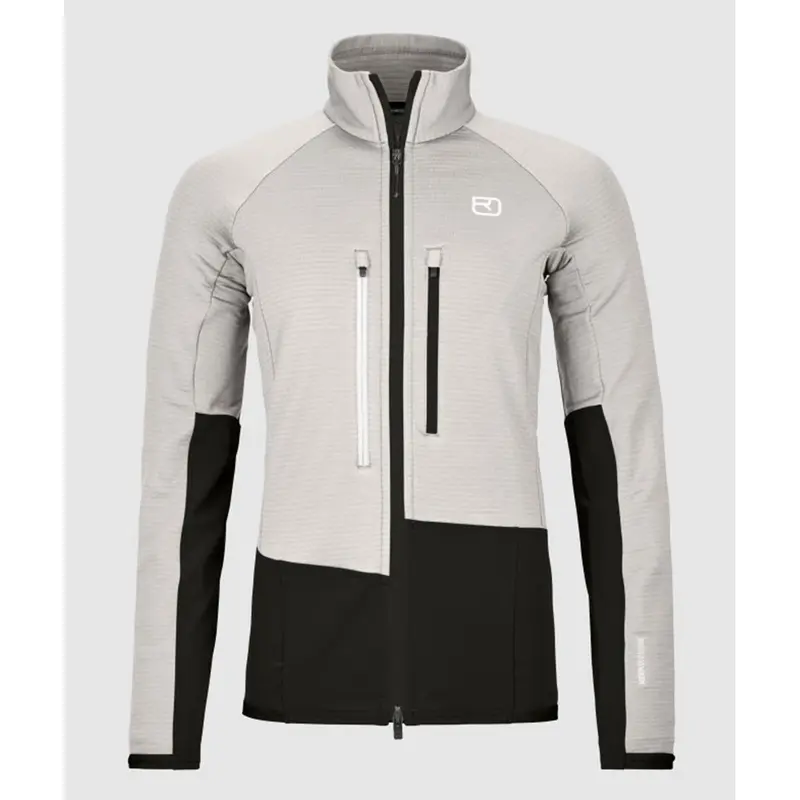 Ortovox Fleece Rib Jacket W white tea Damen Fleecejacke